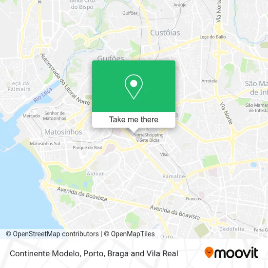 Continente Modelo map