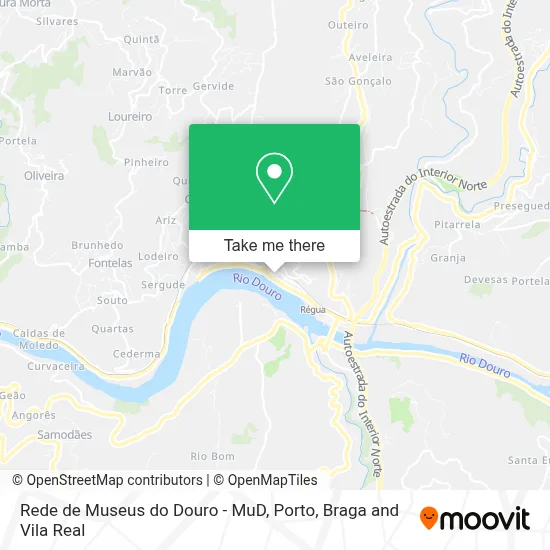 Rede de Museus do Douro - MuD map