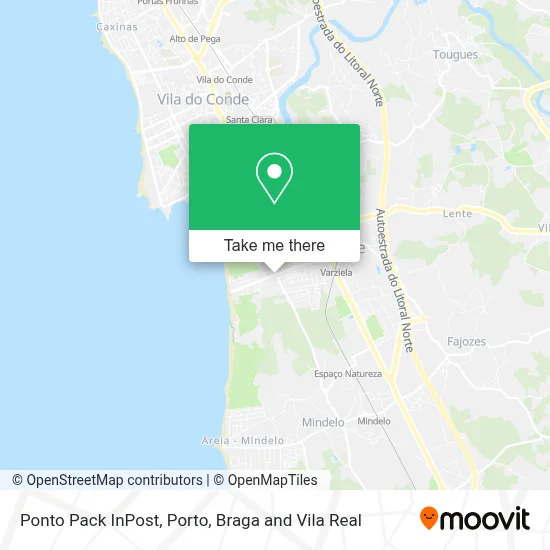 Ponto Pack InPost map