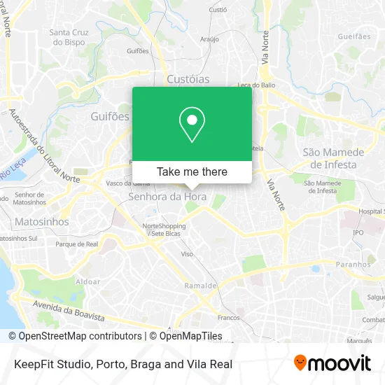 KeepFit Studio map
