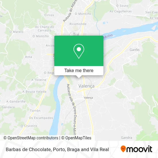 Barbas de Chocolate map