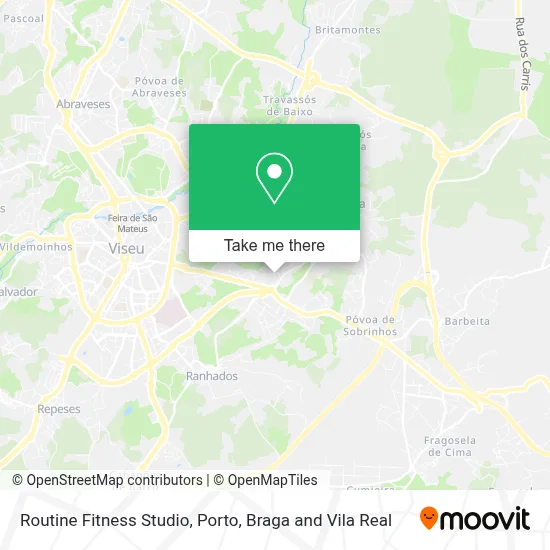 Routine Fitness Studio mapa