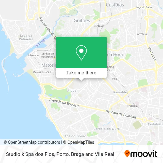 Studio k Spa dos Fios map