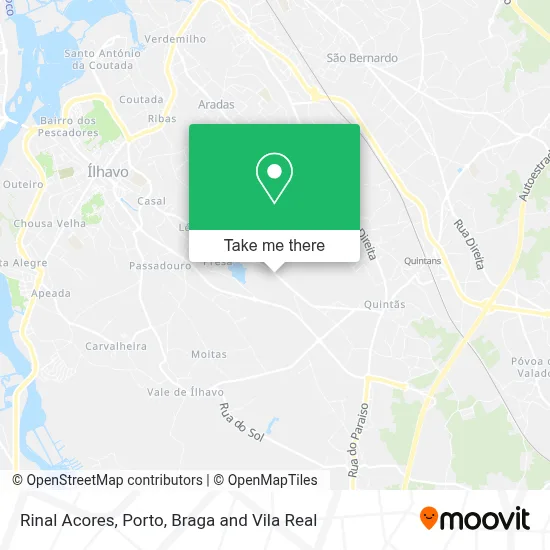 Rinal Acores mapa