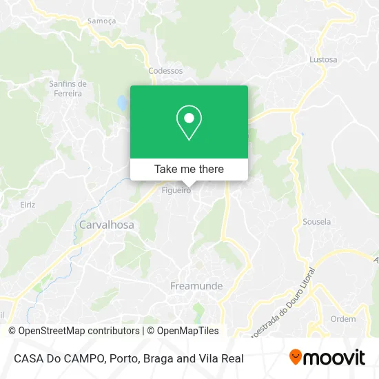 CASA Do CAMPO map