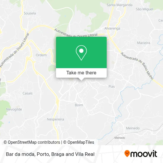 Bar da moda map