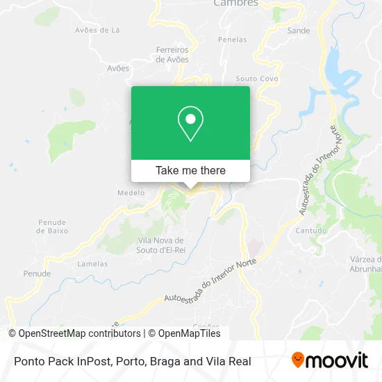 Ponto Pack InPost map