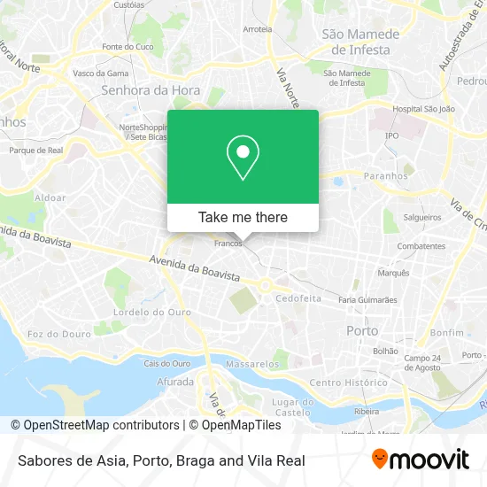 Sabores de Asia map