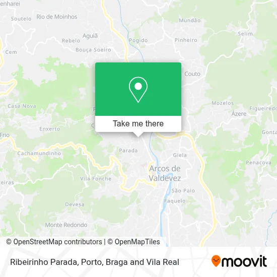 Ribeirinho Parada map