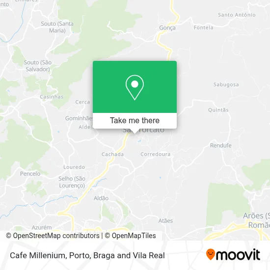 Cafe Millenium map