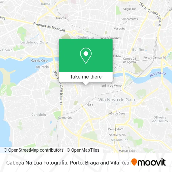 Cabeça Na Lua Fotografia map