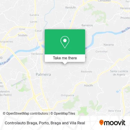 Controlauto Braga map