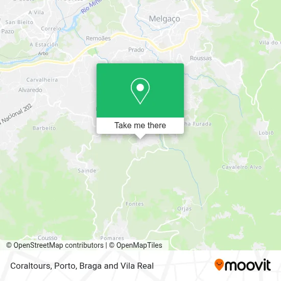 Coraltours map
