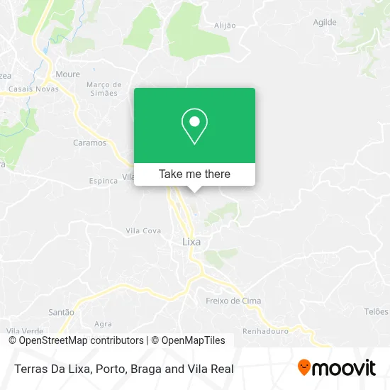 Terras Da Lixa map