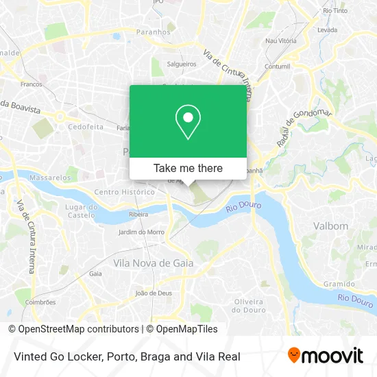 Vinted Go Locker map