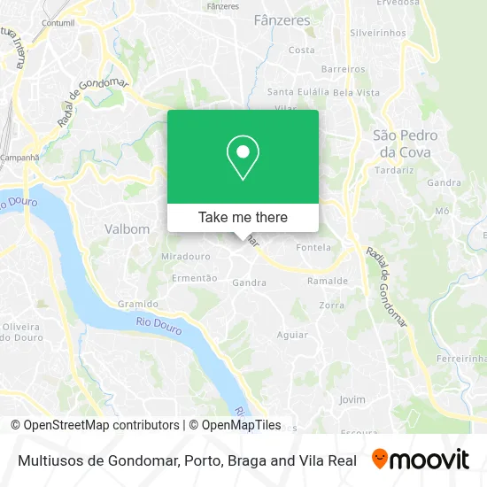 Multiusos de Gondomar map
