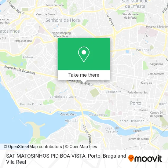 SAT MATOSINHOS PID BOA VISTA map