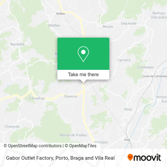 Gabor Outlet Factory map