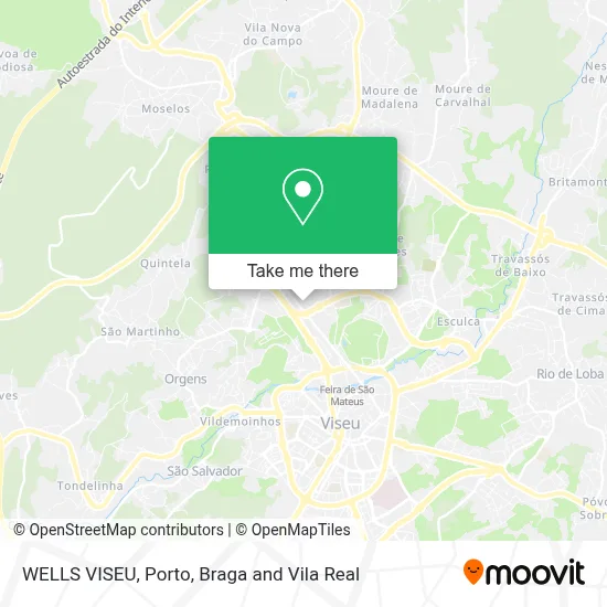 WELLS VISEU map