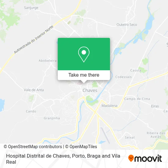 Hospital Distrital de Chaves map