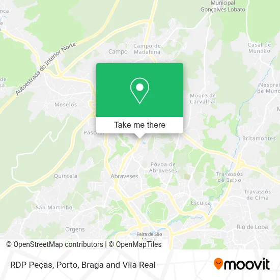 RDP Peças mapa