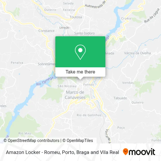 Amazon Locker - Romeu map