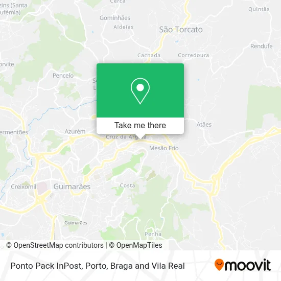 Ponto Pack InPost map