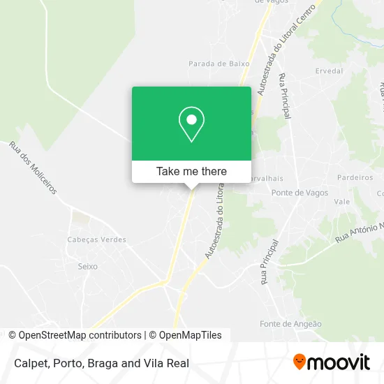 Calpet map