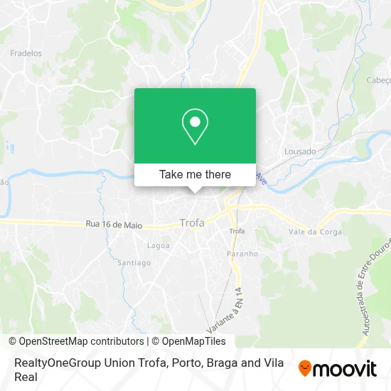 RealtyOneGroup Union Trofa map