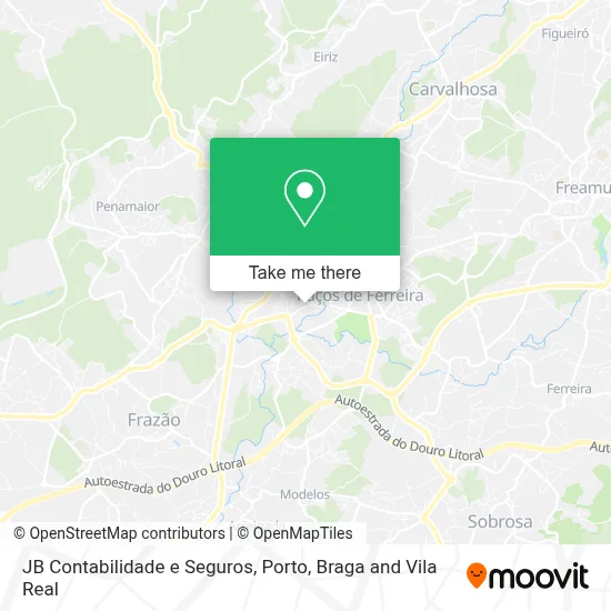 JB Contabilidade e Seguros map