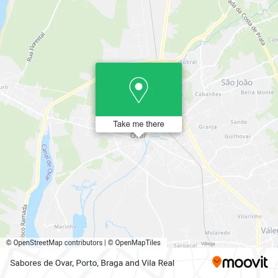 Sabores de Ovar map