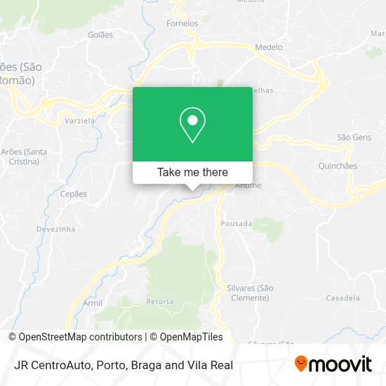 JR CentroAuto map