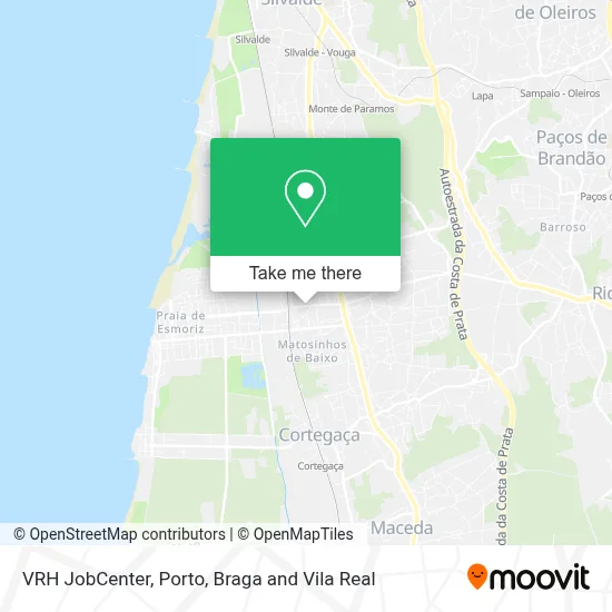 VRH JobCenter map