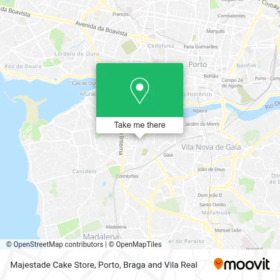 Majestade Cake Store map