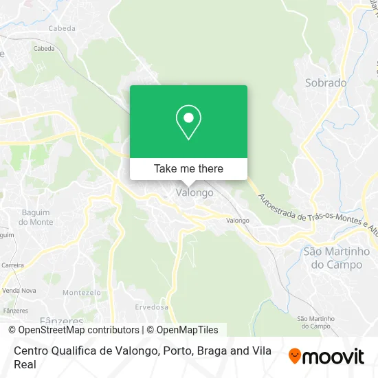 Centro Qualifica de Valongo map