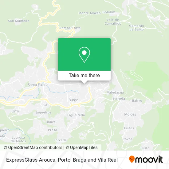 ExpressGlass Arouca map