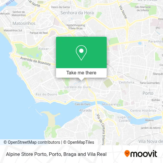 Alpine Store Porto map