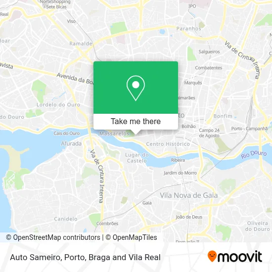 Auto Sameiro map