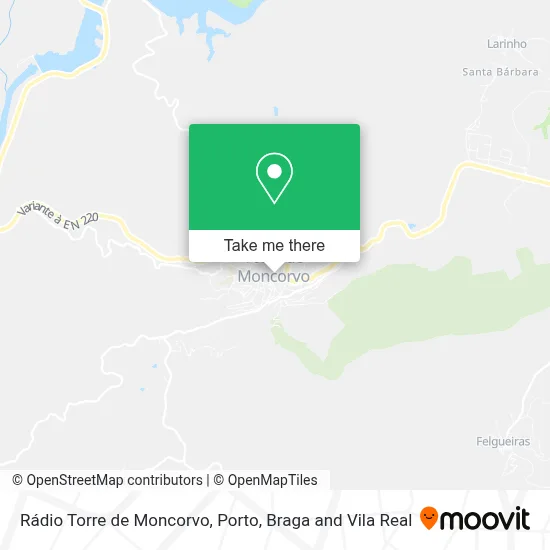 Rádio Torre de Moncorvo map