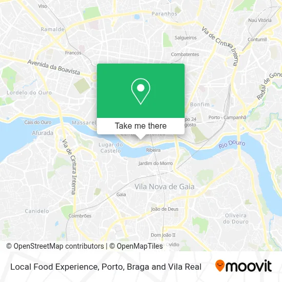 Local Food Experience map
