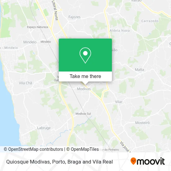 Quiosque Modivas mapa