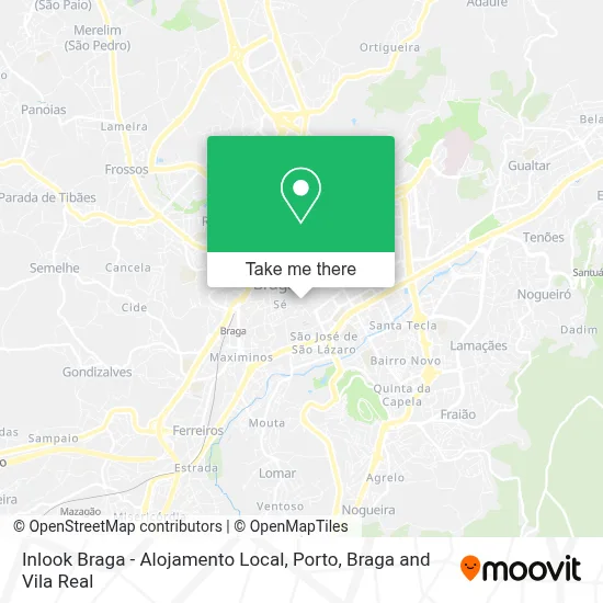 Inlook Braga - Alojamento Local map