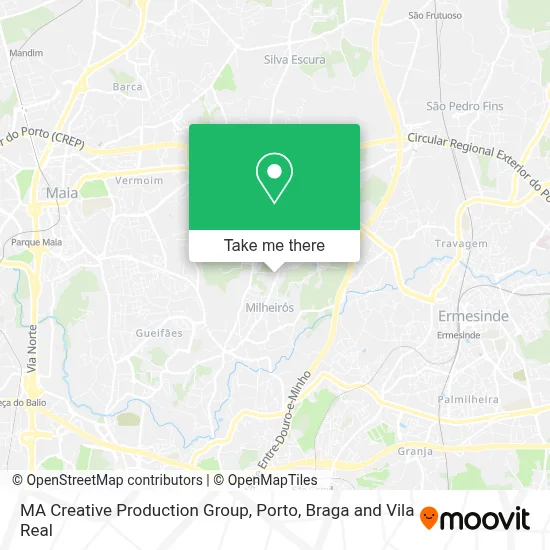 MA Creative Production Group map
