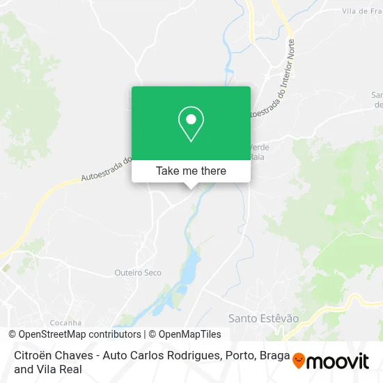 Citroën Chaves - Auto Carlos Rodrigues map