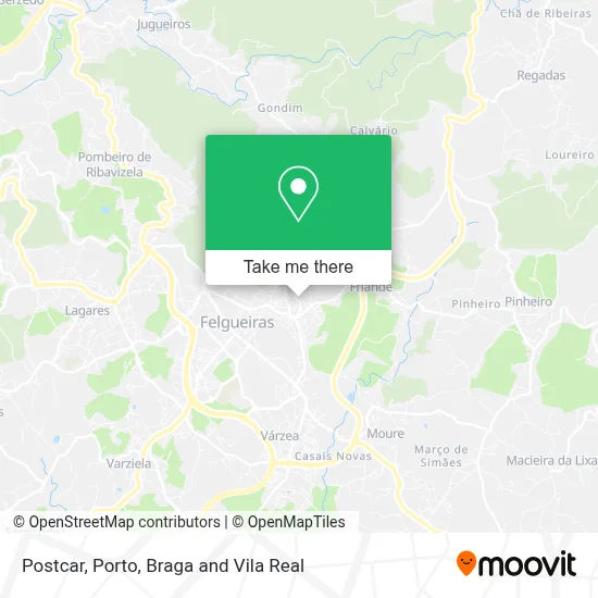 Postcar map