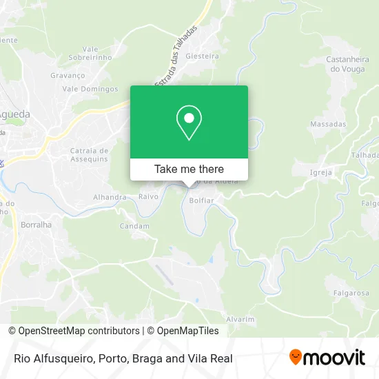 Rio Alfusqueiro mapa