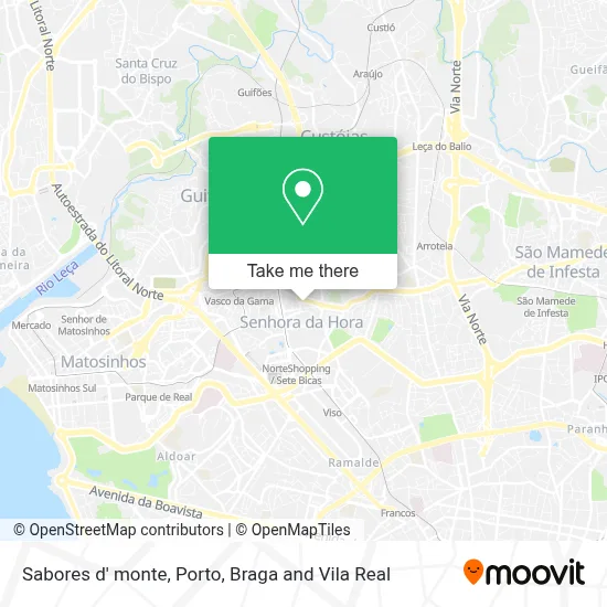 Sabores d' monte map