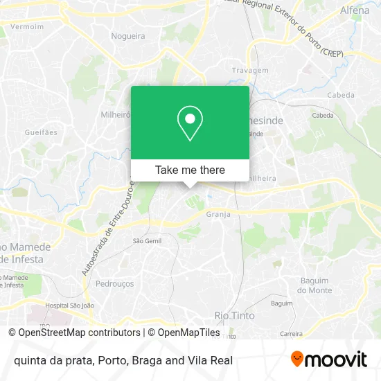 quinta da prata map