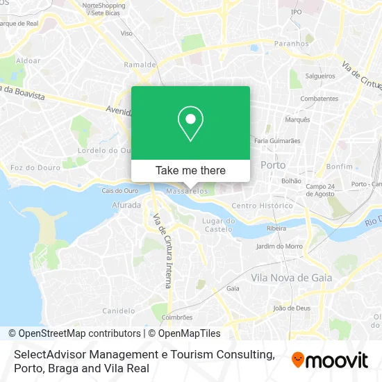 SelectAdvisor Management e Tourism Consulting map