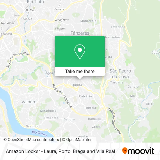 Amazon Locker - Laura map
